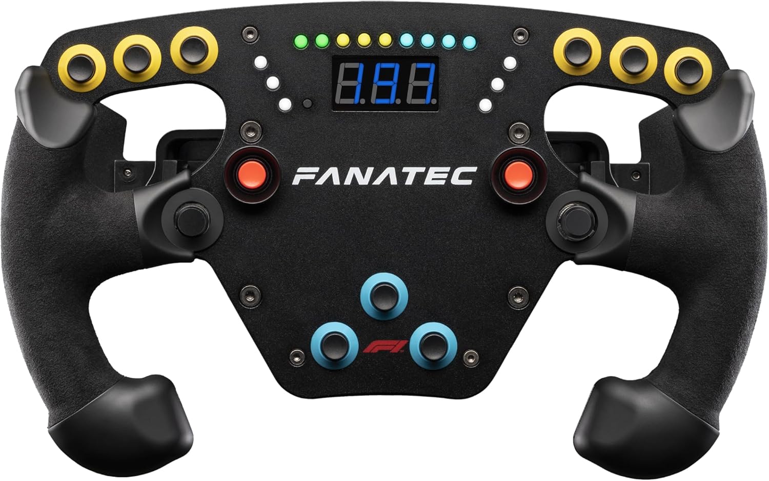 Volant Fanatec ClubSport F1 Esports V2 avec affichage LED et palettes magnétiques