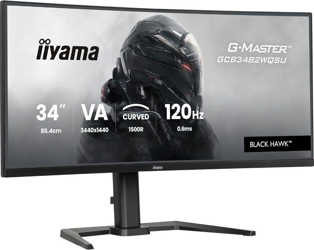 iiyama G-Master Black Hawk écran sim racing 34 pouces ultrawide incurvé 1500R 120Hz